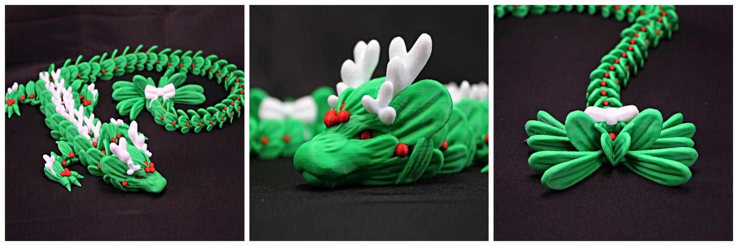 Christmas Mistletoe Dragon