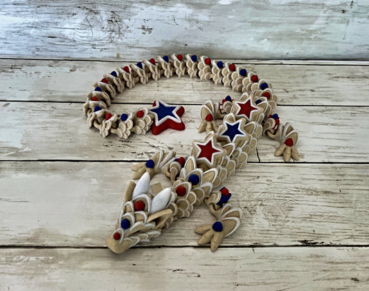 Patriotic Sugar Cookie Dragon