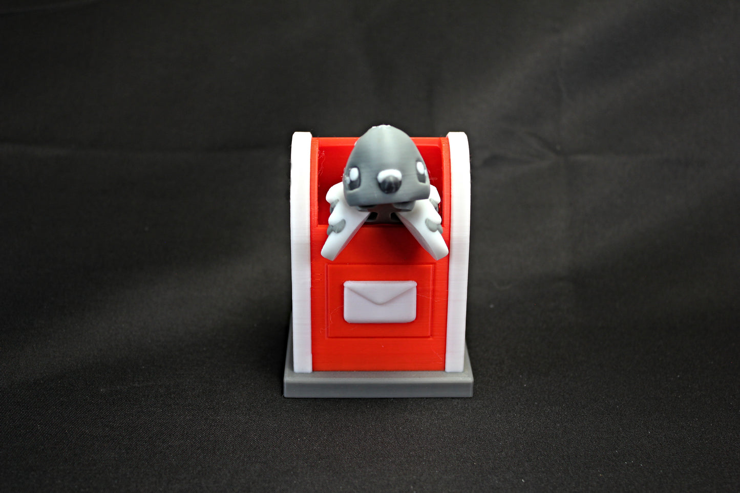 Pigeon in a mailbox