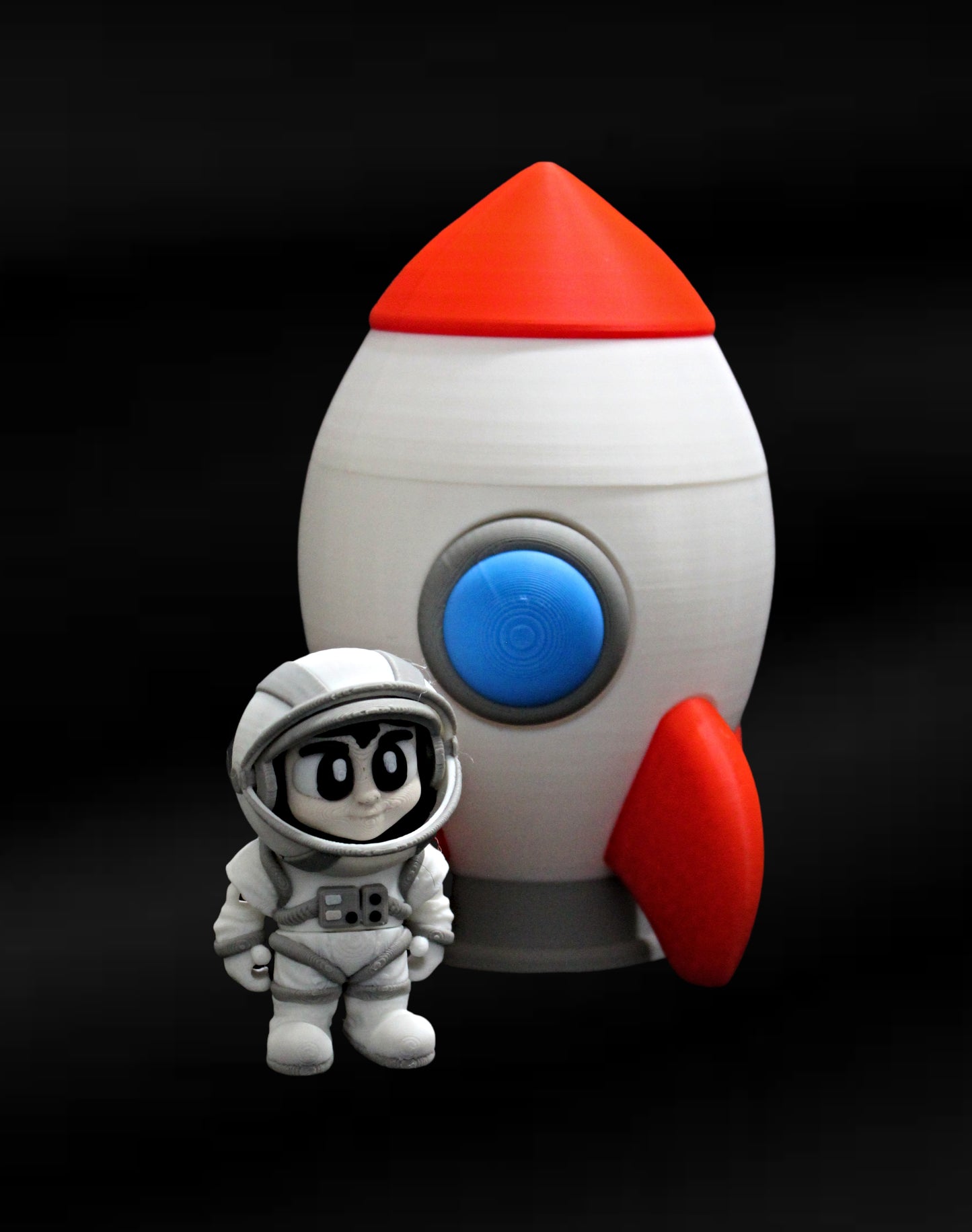 Astronaut and Rocket