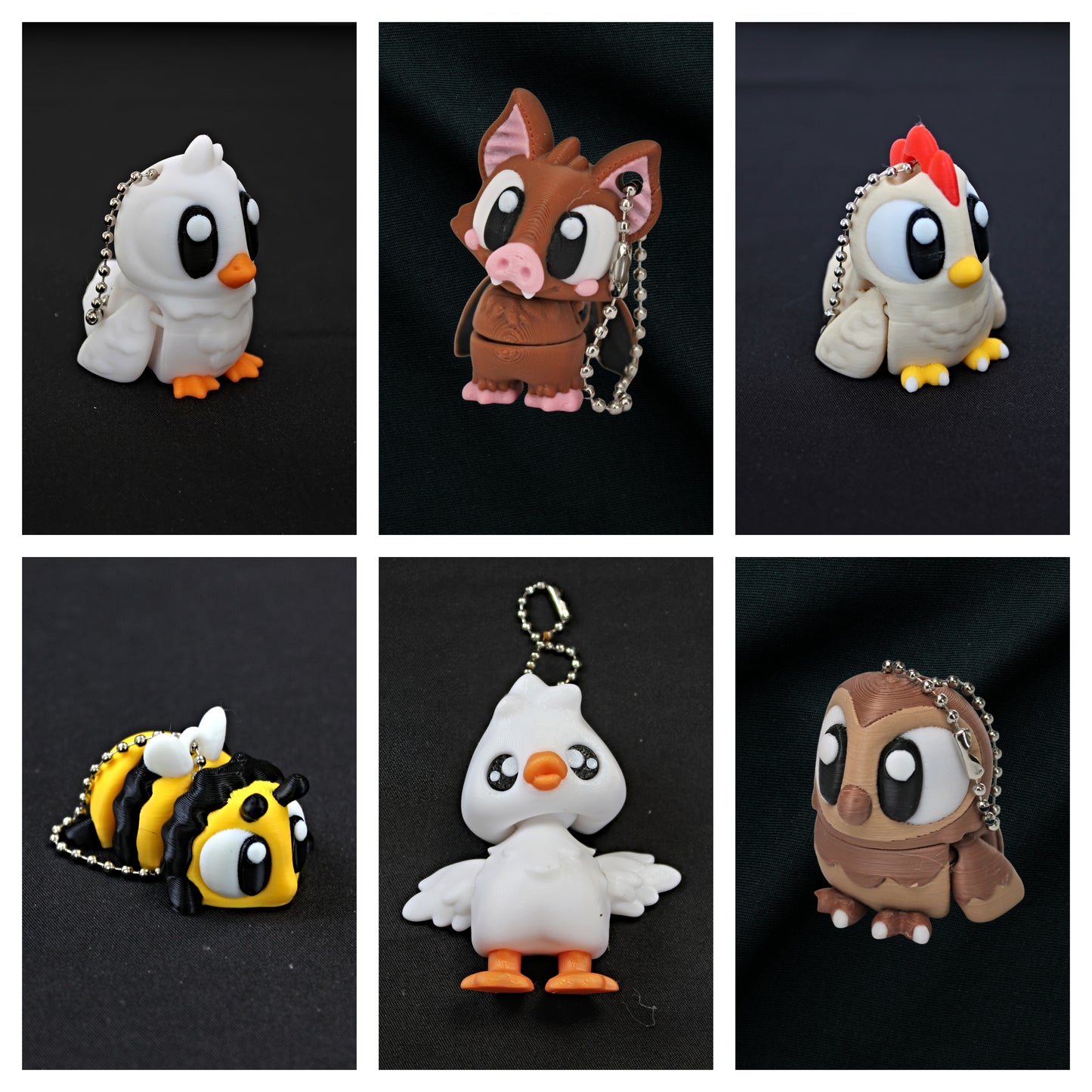Mini Animal Keychains - Things with Wings